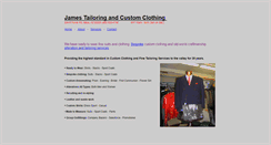 Desktop Screenshot of james-tailoring-and-clothing.com
