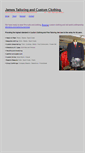 Mobile Screenshot of james-tailoring-and-clothing.com
