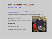 Tablet Screenshot of james-tailoring-and-clothing.com